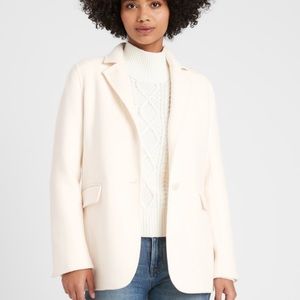 BANANA REPUBLIC Unlined Double-Faced Jacket in White